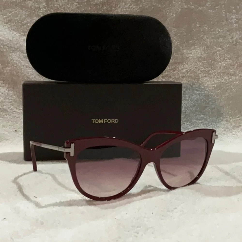 NEW TOM FORD Women's Burgundy Sunglasses